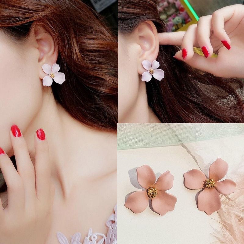 Aksesoris Wanita Anting Bunga Mawar Anting Anting Bunga Mawar Perhiasan Wanita At 41