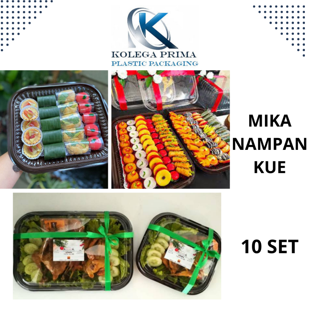MIKA NAMPAN KUE/ NAMPAN HANTARAN KUE BASAH ISI 10 PCS