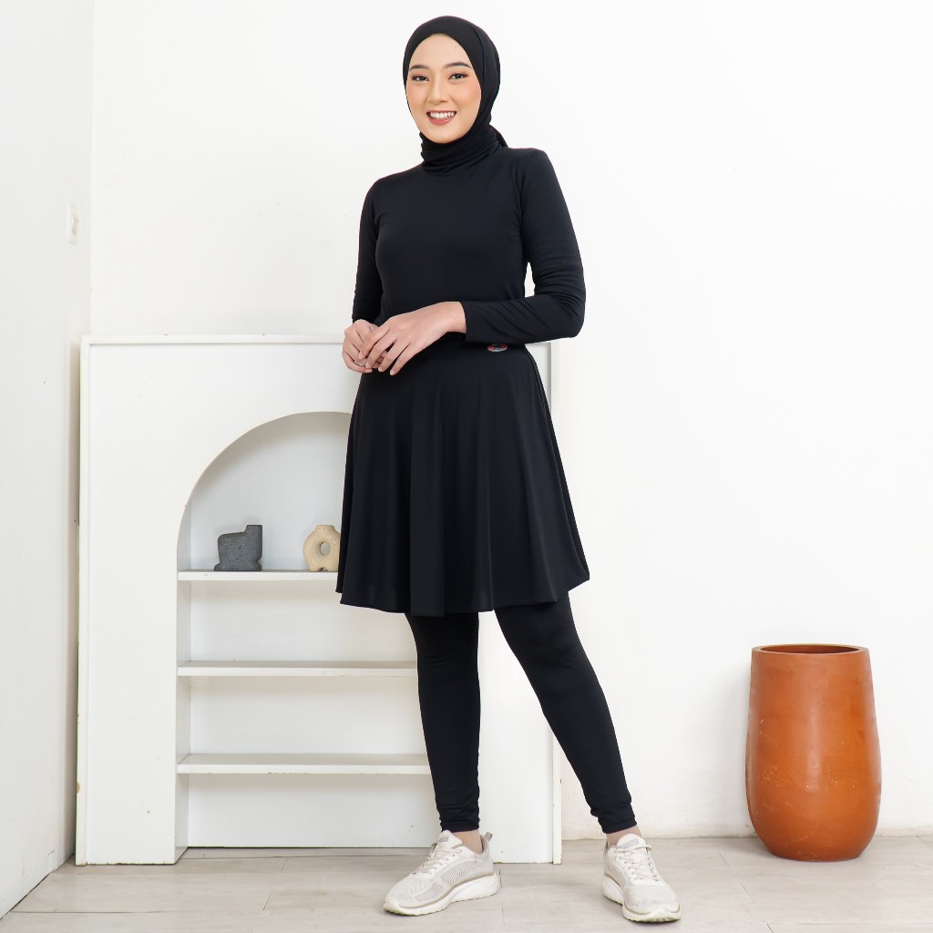 Legging Rok Olahraga Wanita Muslim Celana Rok Payung Leging Rok Sport Rok Legging Olahraga Muslimah 