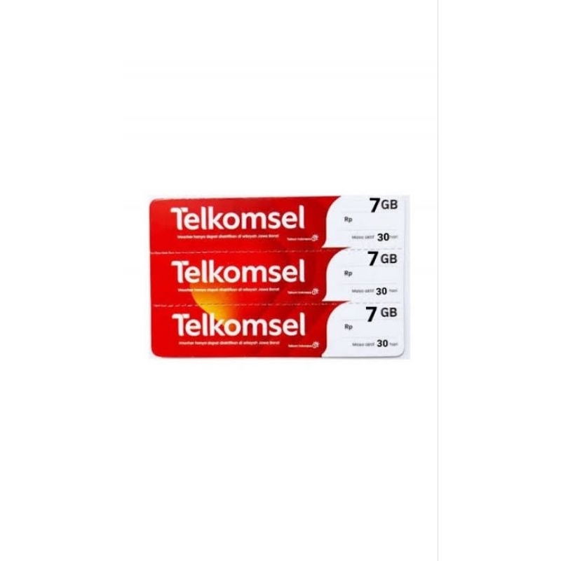 Voucher data Telkomsel 7GB 30 hari