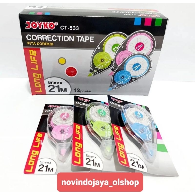 

Corection tape joyko 533 ( 5 mm × 21 meter)