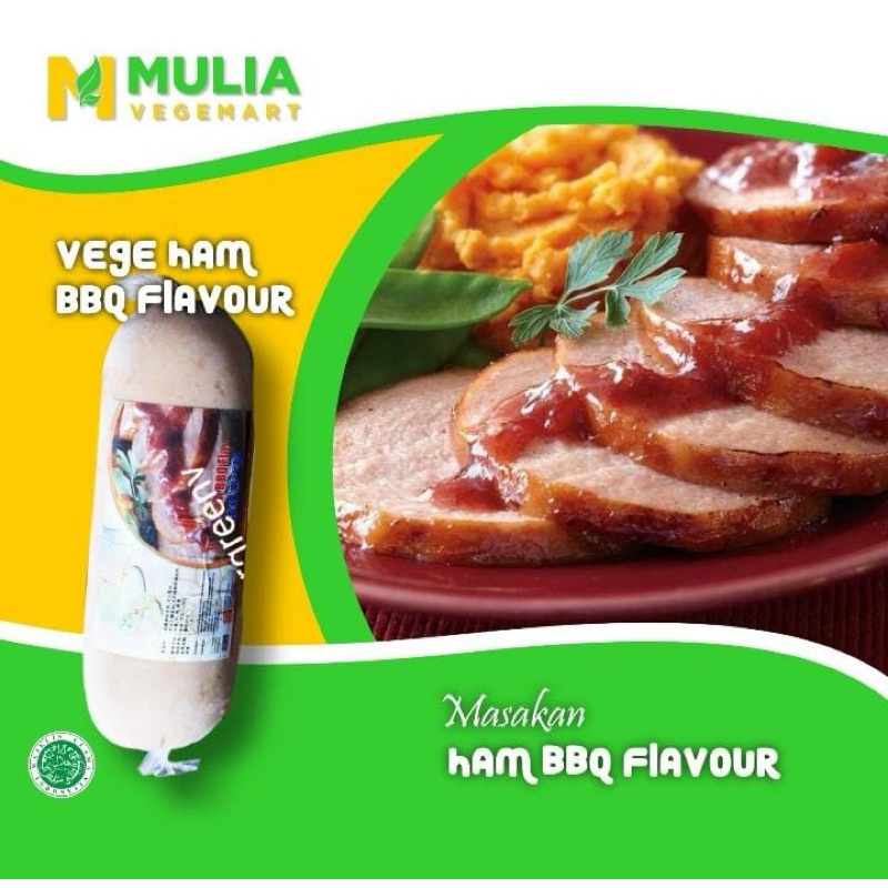 

vege ham merah bbq dan putih ayam nabati 1kg