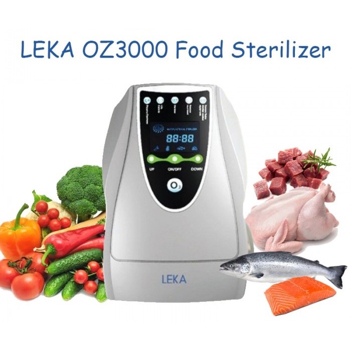 LEKA OZ3000 Food Sterilizer Ozone Fruit Vegetable Wash Cuci Buah Sayur Daging Anti Bakteri Anti Viru
