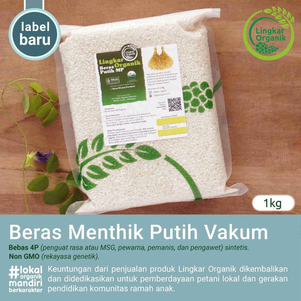 

Beras menthik putih organik 1 kg - Lingkar organik