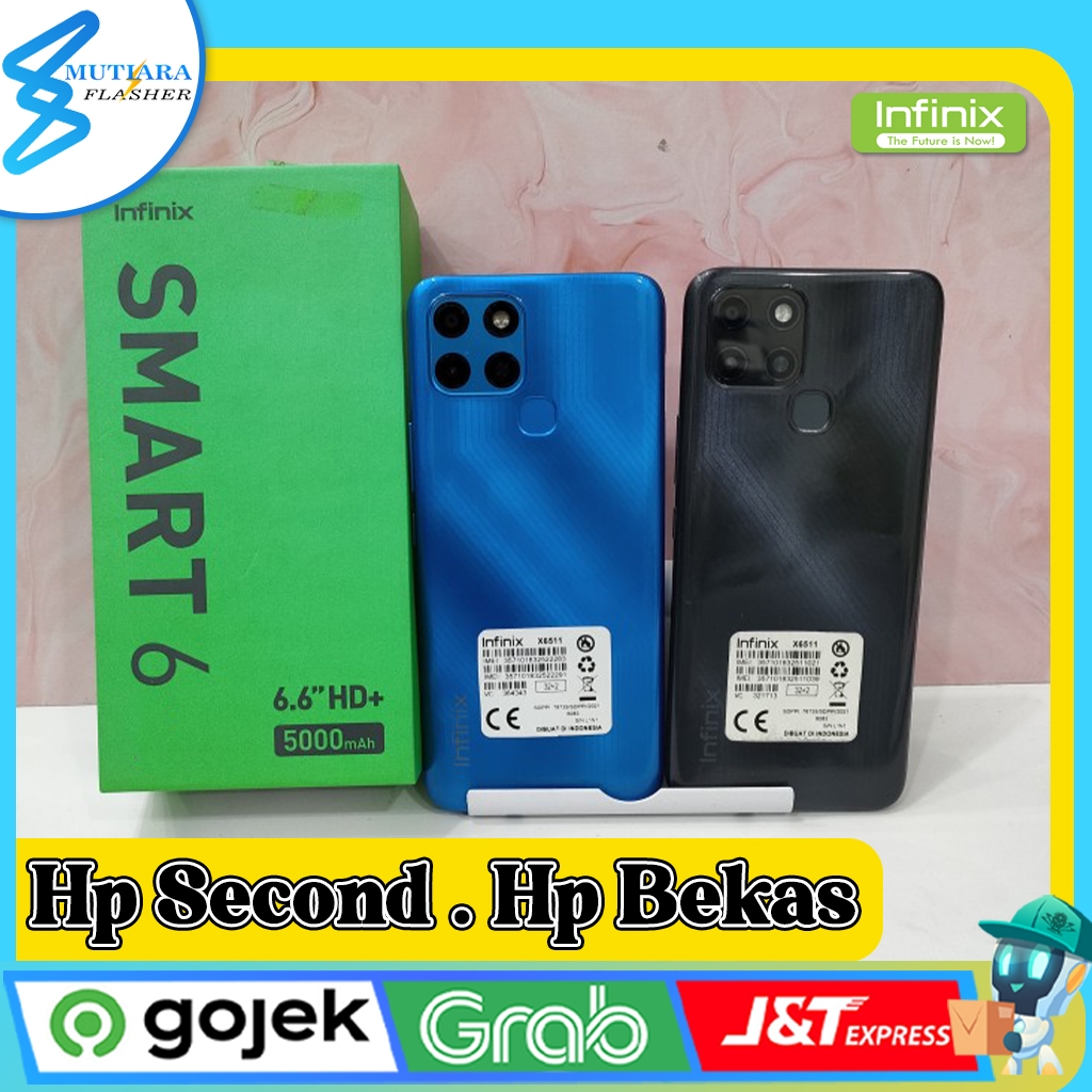 Infinix Smart 6 Ram 2/32GB | Ram 3/64GB Second Original