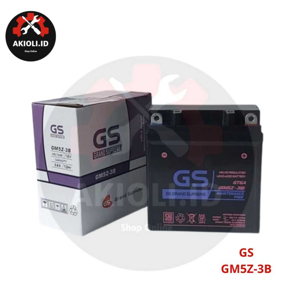 Aki Motor Honda Mega Pro Lama Primus Megapro | Aki Kering GS MF GM5Z3B
