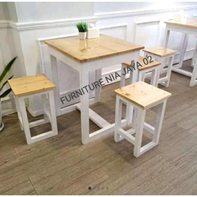 meja kotak meja makan meja cafe
