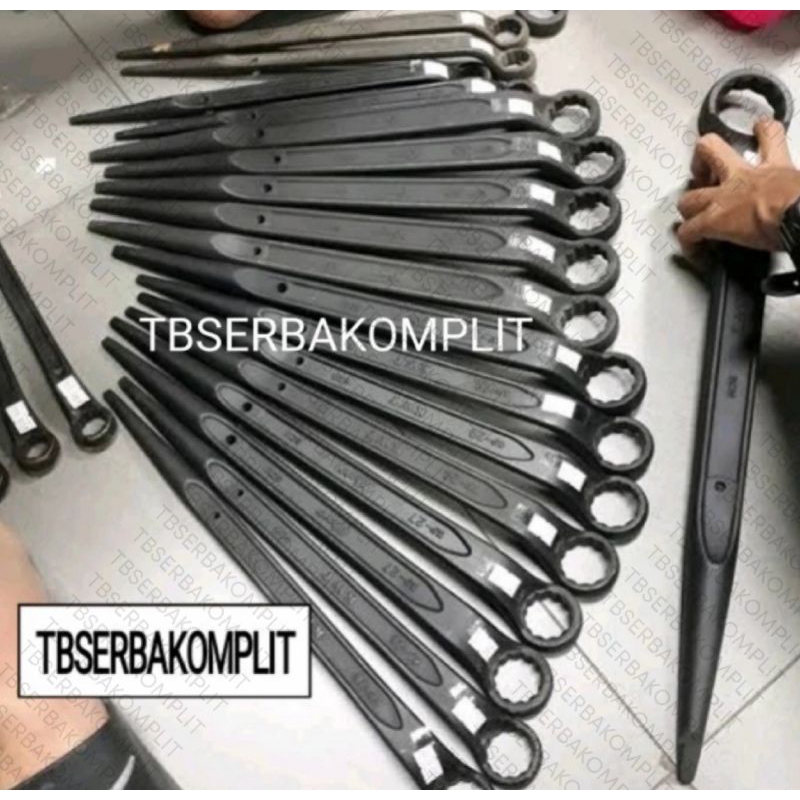 Kunci Ring Lancip CVS 17mm 19mm 21mm 22mm 24mm 26mm 27mm 29mm 30mm KWT Single Ring Offset Podger Wre