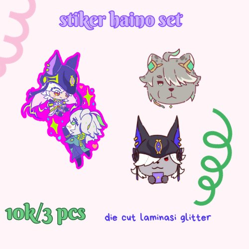 

STIKER HAINO ALHAITHAM CYNO GENSHIN IMPACT FANMERCHANDISE