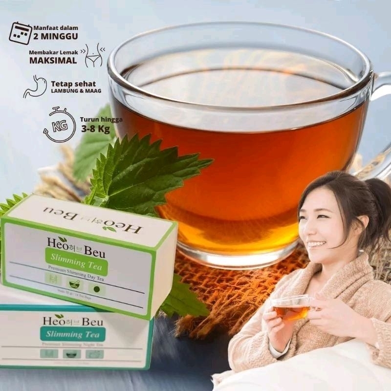 

HEO BEU TEH SLIMING TEA 1PKT 2BOX TEH PELANGSING BER BPOM