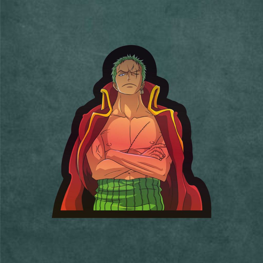 

Stiker Anime Hologram Roronoa Zoro Case Hp dan Laptop 7 Cm