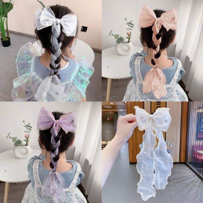 JEPIT RAMBUT PITA ANAK LACE PANJANG/JEPITAN RAMBUT ANAK PITA/JEPITAN RAMBUT ANAK KOREA IMPORT