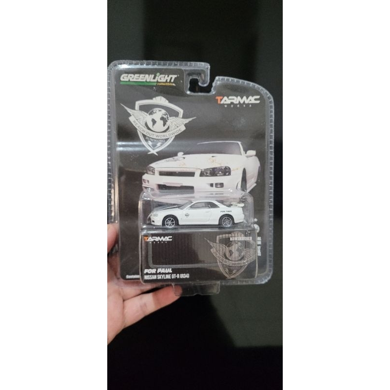 SALE BLISTER JELEK Tarmac Greenlight Skyline GTR R34 for Paul