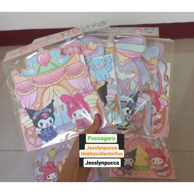 MAINAN JENDELA KERETA BESAR SANRIO DRESS UP CINNAMOROLL MELODY KUROMI POMPOMPURIN HELLO KITTY CINNAM