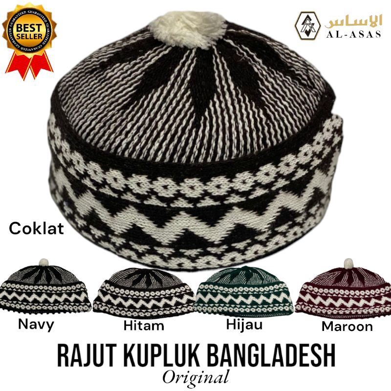 PECI RAJUT KUPLUK BANGLADESH Original Dan Kupluk anak"