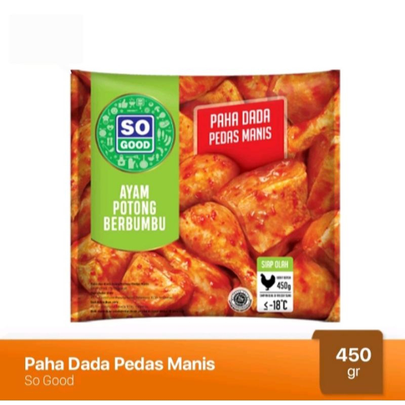 

SO GOOD PAHA DADA PEDAS MANIS PCK 450GR