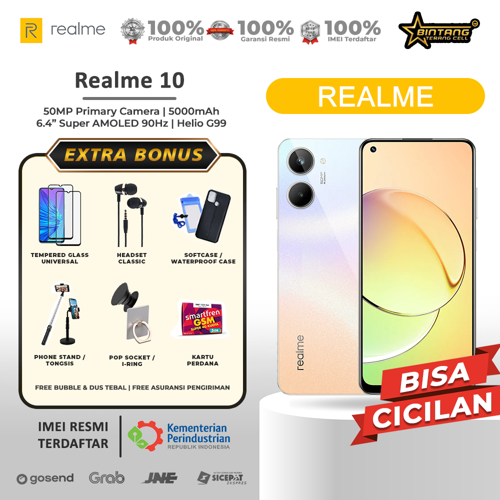 Realme 11 ram 8/256Gb realme 10 ram 8/128gb realme 10 ram 8/256Gb garansi resmi