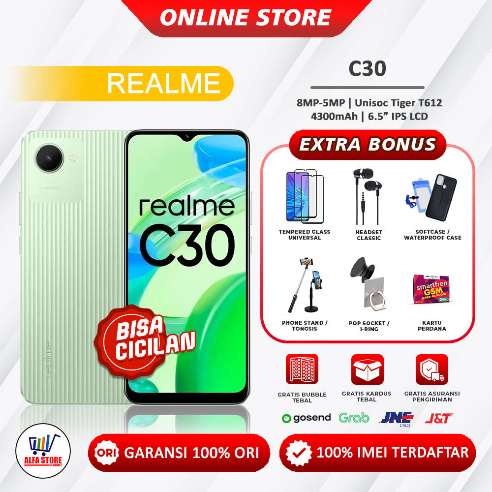 Realme c30 C30 ram 4/64 - c30 ram 2/32 garansi resmi