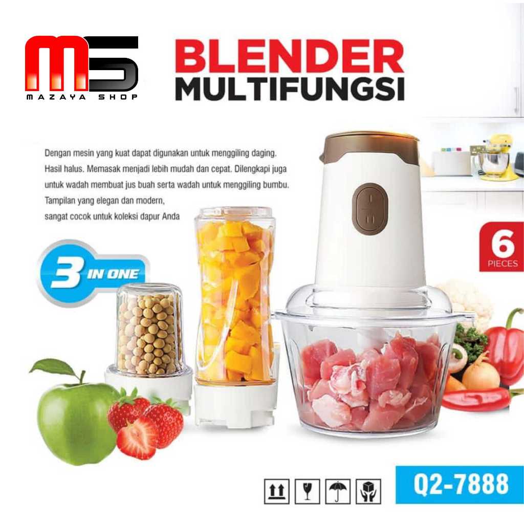 BLENDER MULTIFUNGSI Blender Chopper Multifungsi 3 in 1 Q2 7888