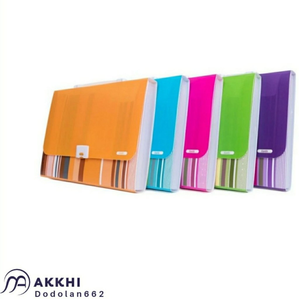 

Expanding File Bantex F4 Fancy Stripes - 3608 - Colour Green