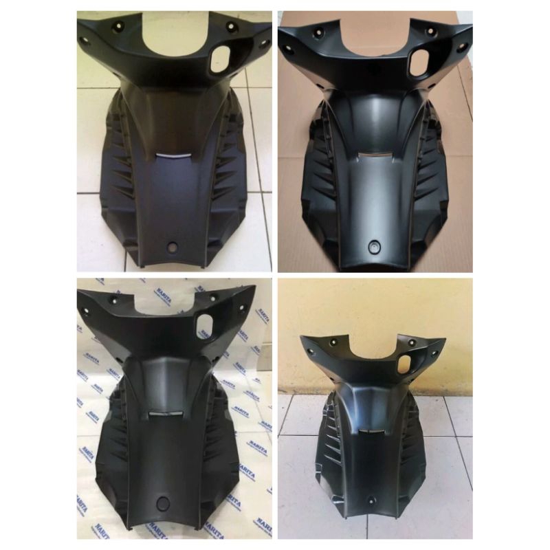 legshield tengah Honda Blade Hitam