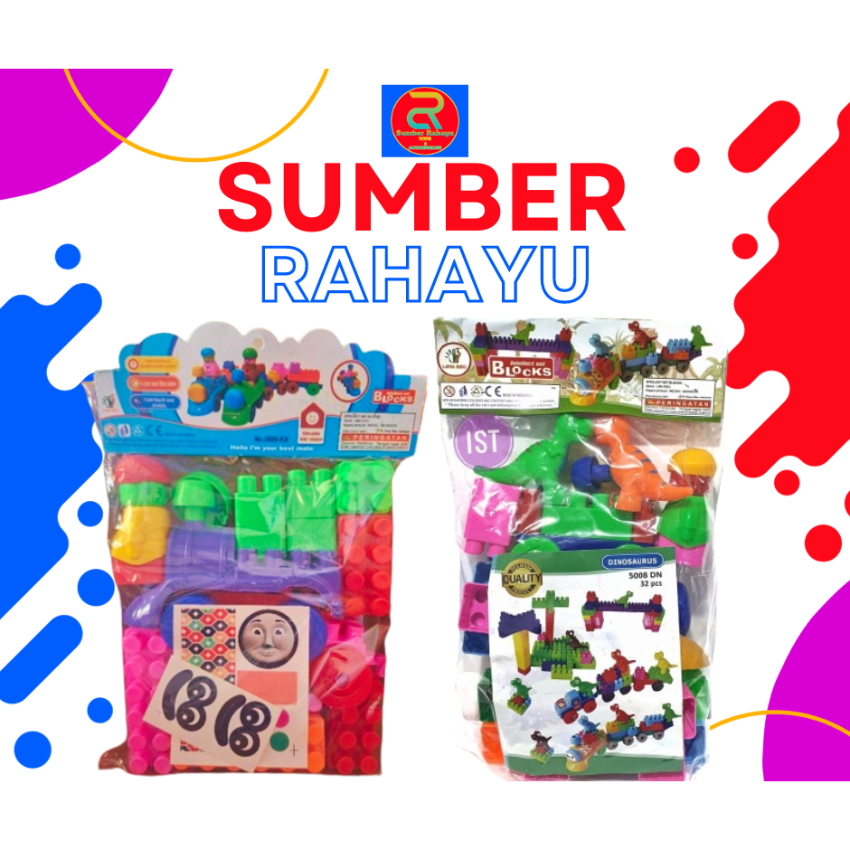 MAINAN EDUKASI ANAK BALOK SUSUN BRICK LEGO BESAR - MAINAN ANAK BLOCKS - BALOK SUSUN EDUKASI ANAK TER