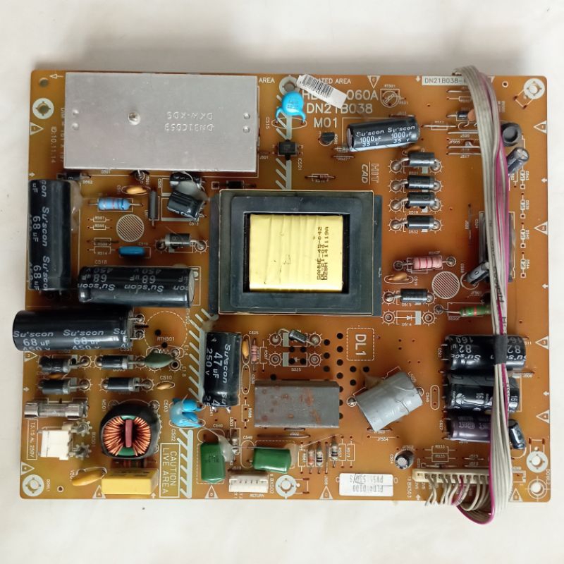 PSU POWER SUPPLY REGURATOR MESIN TV POLYTRON PLD40D100/ PLD 40D100 PSU POLYTRON 40