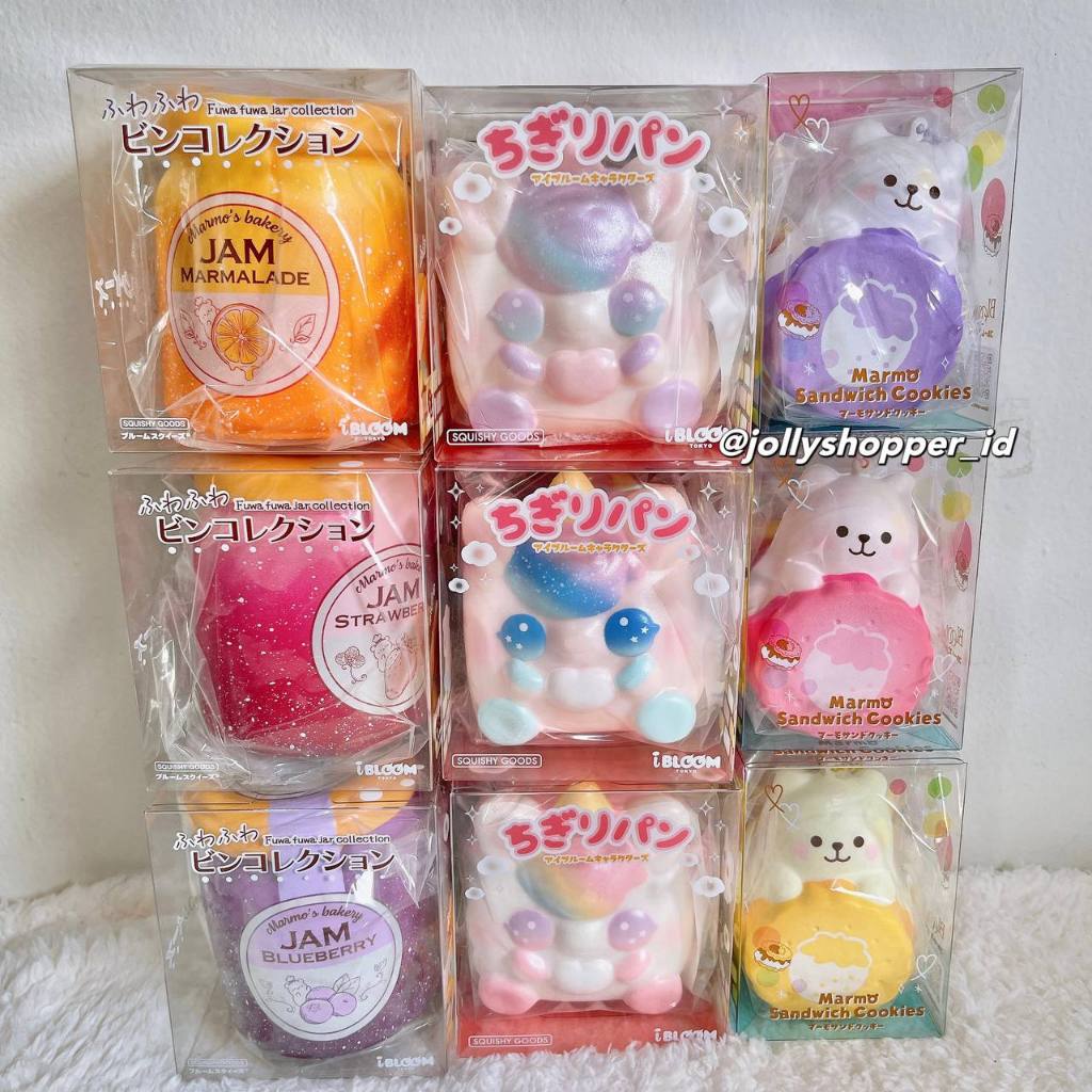 [READY STOCK] Ibloom Chigiri Bread Angel Unicorn / Fluffy Jam Bottle Collection / Marmo Sandwich Coo