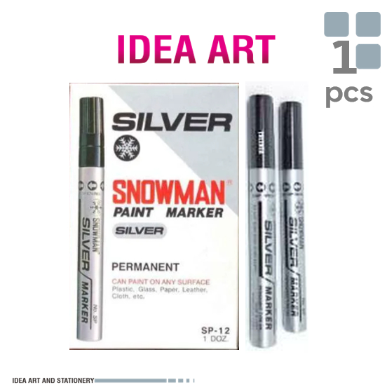 

Spidol Paint Marker Snowman Silver GP-12 / Pcs
