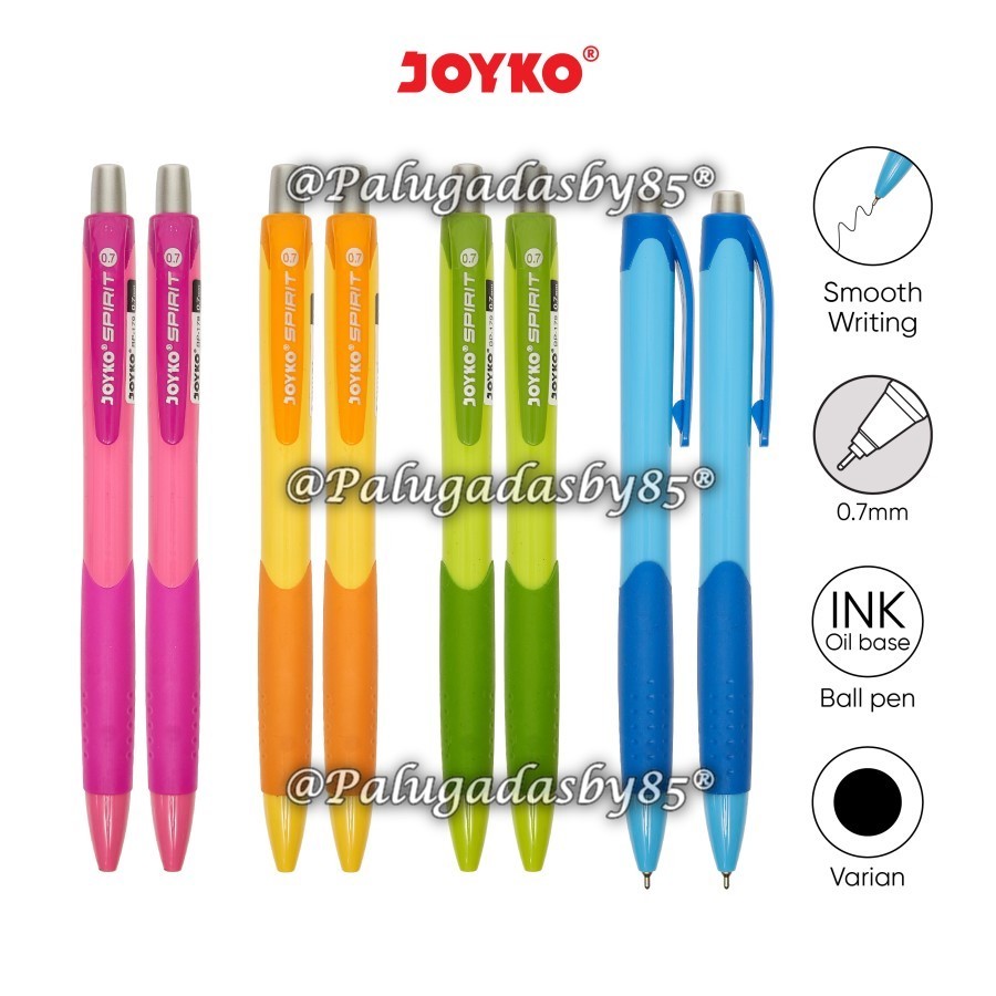 

(1 Biji) GROSIR Bolpen JOYKO BP-179 Spirit 0.7 mm Hitam / Ball Pen Pulpen Pena Joyko BP-179 Spirit 0.7 mm / Ballpoint Joyko BP-179 / Pulpen Joyko BP 179 / Bolpoin Joyko B179