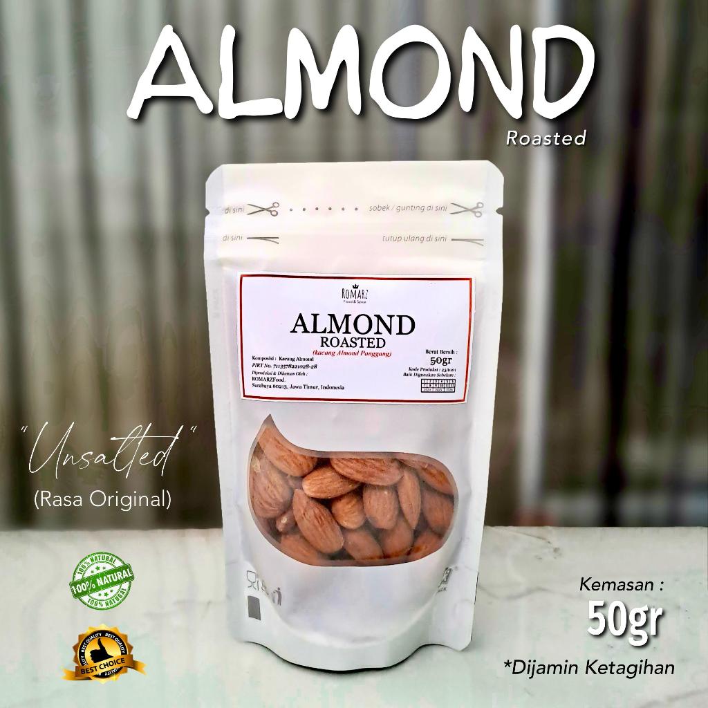 

KACANG ALMOND ROASTED ALMOND PANGGANG ALMOND OVEN ORIGINAL 50gr