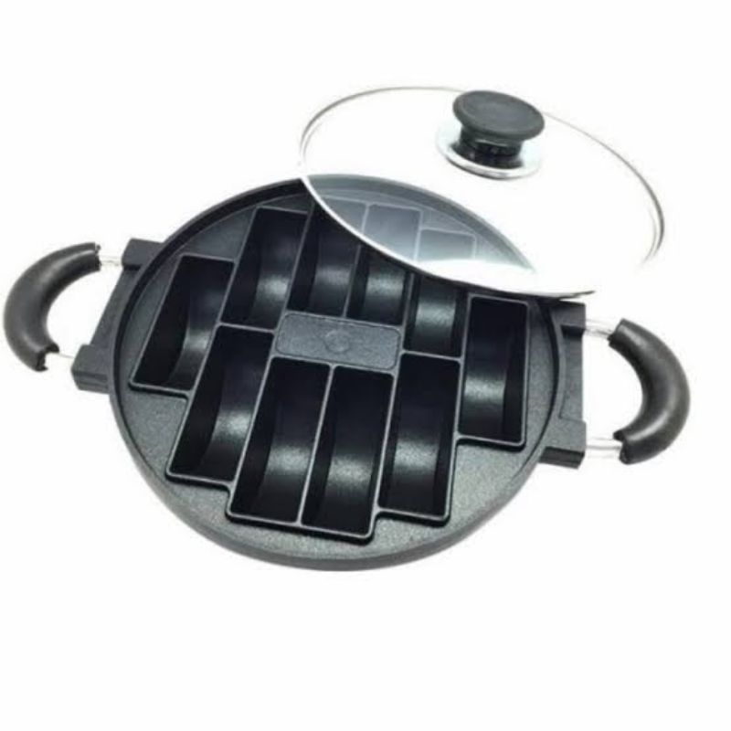 Cetakan Takoyaki, Pukis 10 Lubang Anti Lengket/ Cetakan Martabak Mini 7 8 Lubang