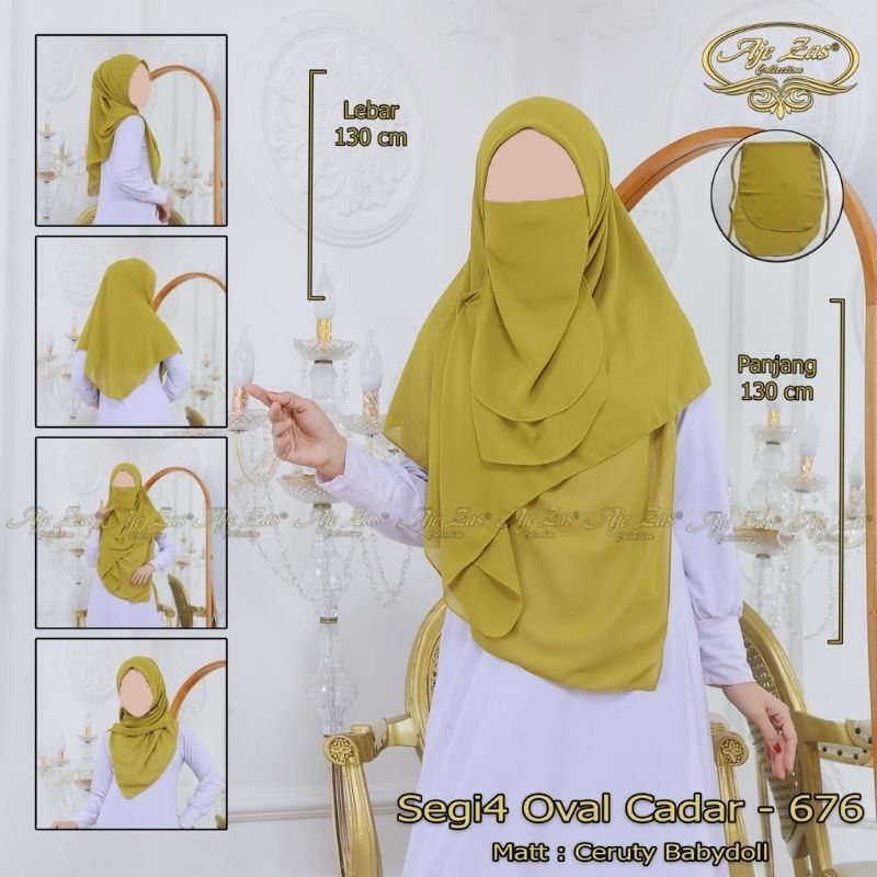 Hijab segiempat oval by AjeZasfree cadar