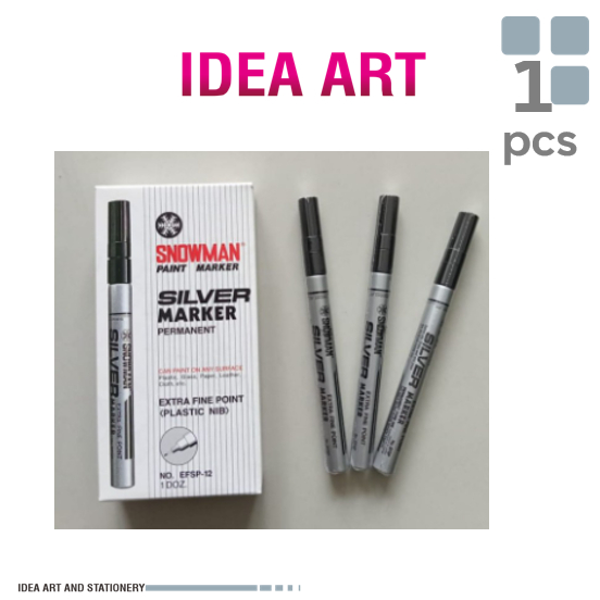 

Spidol Snowman Silver - Extra Fine Silver Marker - EFSP 12