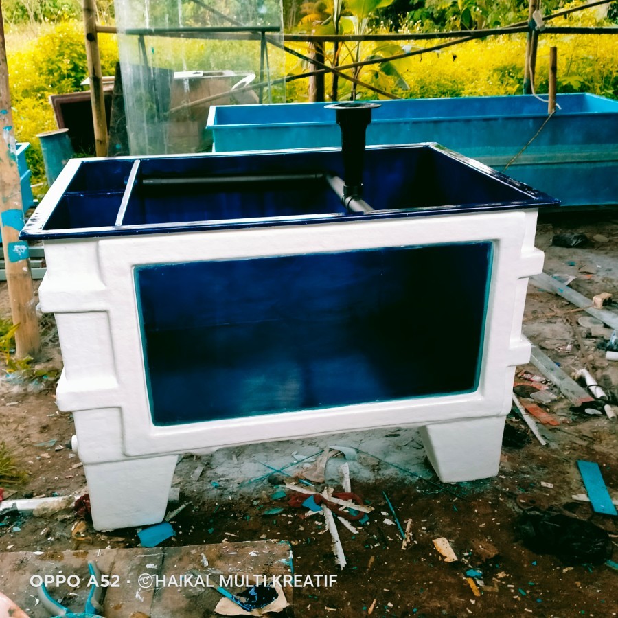 Kolam Ikan Fiber Kaca uk. 150x100x70 cm/ Aquarium Fiberglass