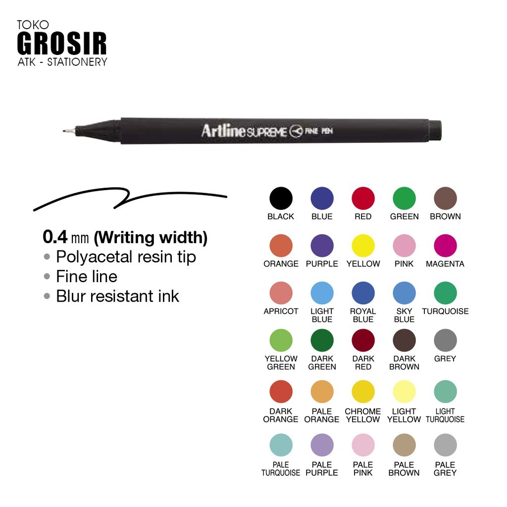 

GROSIR Artline Supreme Fine Pen EPFS-200 PART 1