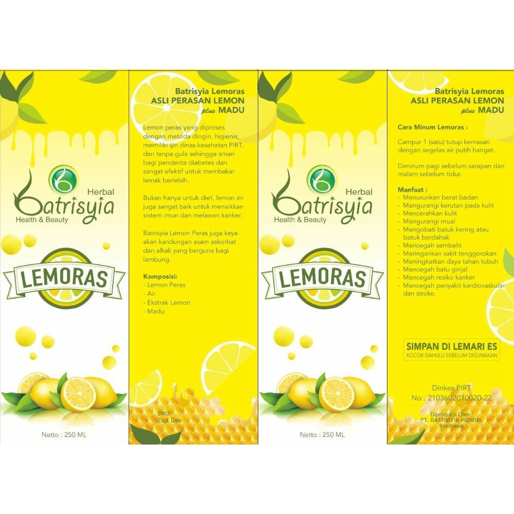 

Batrisyia Lemoras (LEMON + MADU)