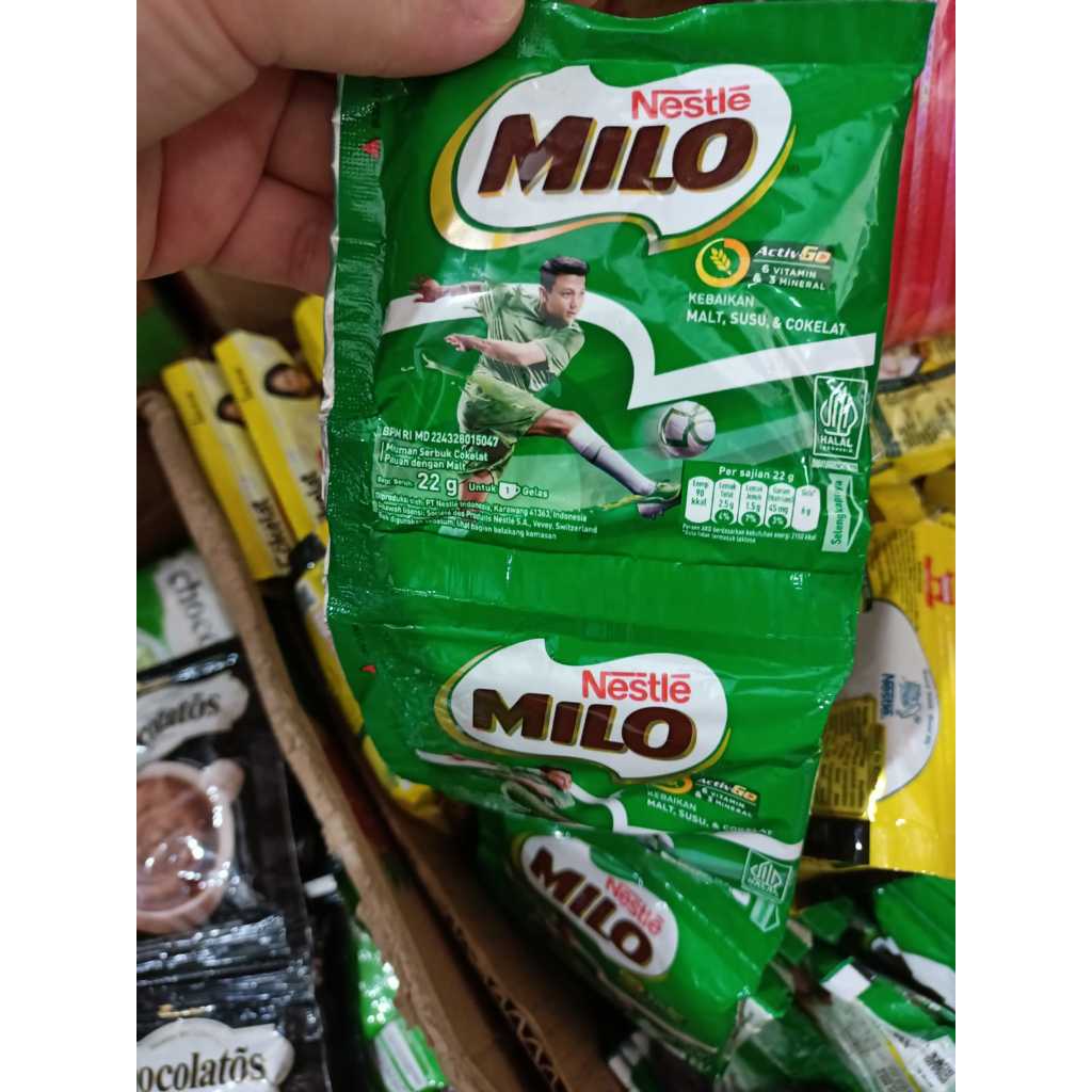 

Milo Sachet 22gr ( 1 Renceng = 10pcs x 22gr)