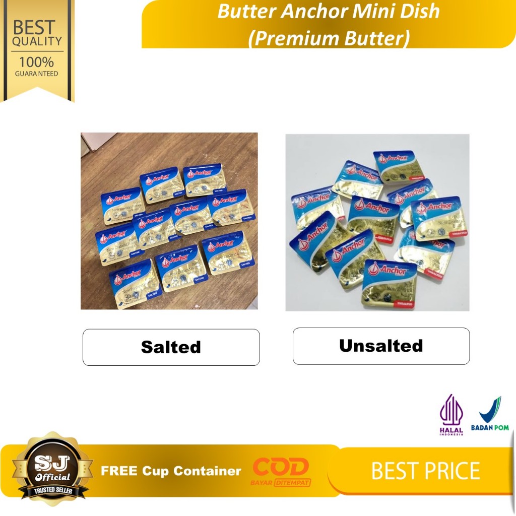 

Butter Anchor MINI DISH 7gr x 10pcs - FREE Cup Container - PREMIUM BUTTER - Butter MPASI Bayi