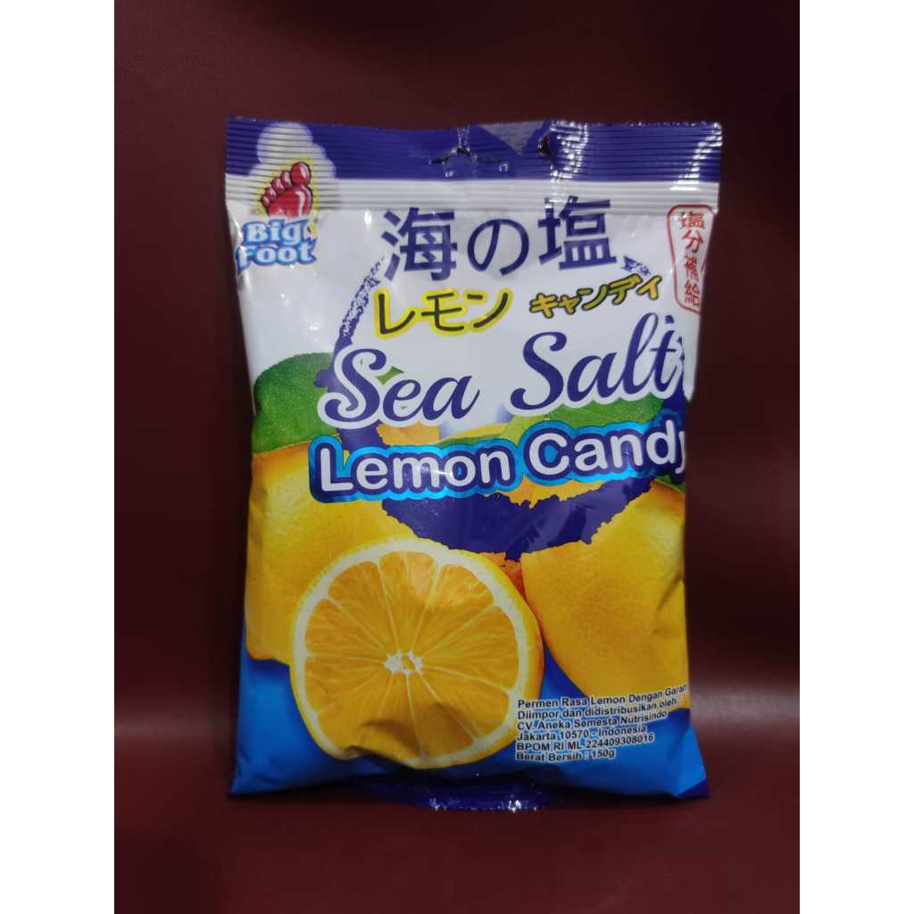 

Big Foot Sea Salt Lemon Candy 150gr - Permen Lemon