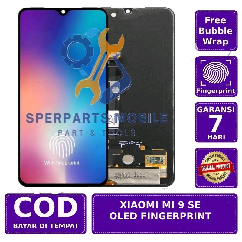 LCD TOUCHSCREEN XIAOMI MI 9 SE OLED FINGERPRINT FULSET GARANSI FREE DUS & BUBLE