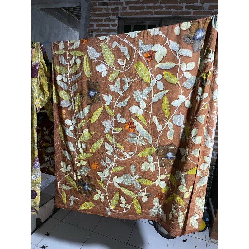 kain batik ecoprint asli kain katun motif terbaru