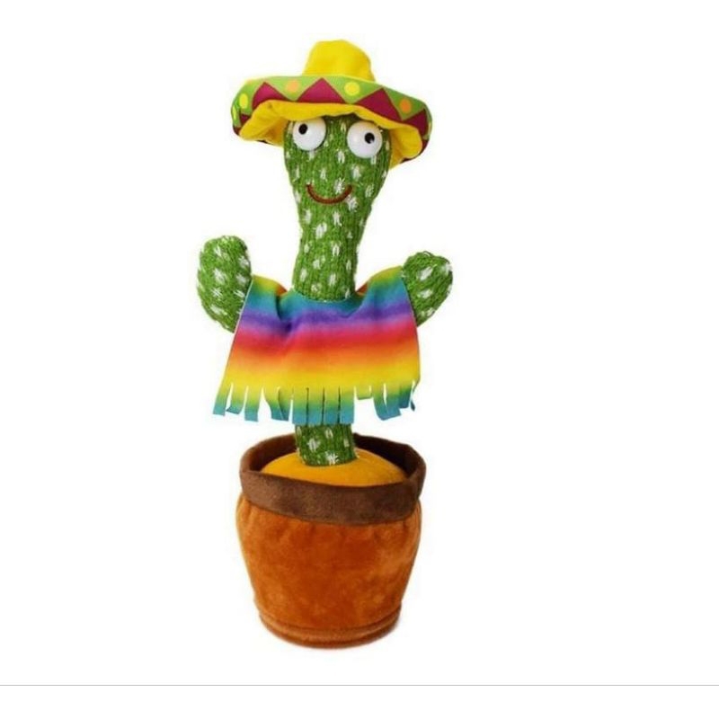 Mainan Kaktus Bergoyang Dancing Cactus Boneka Kaktus Goyang dan Bicara Kaktus Joget Ngomong