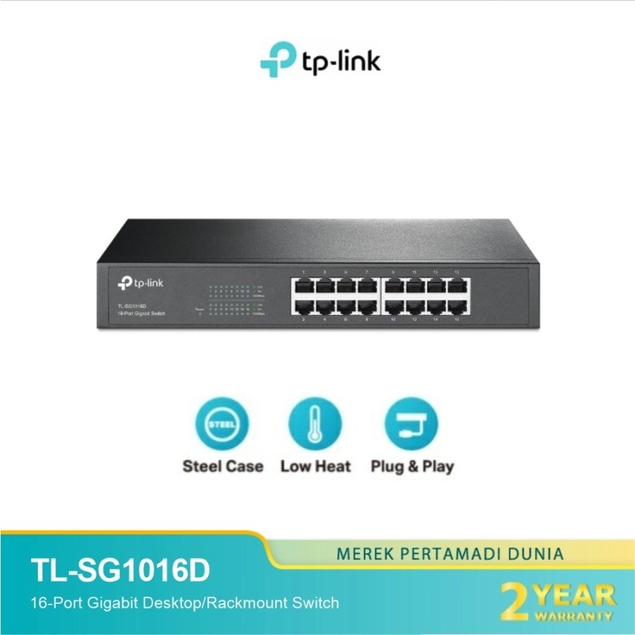 TP-LINK TL-SG1016D 16-Port GIGABIT SWITCH