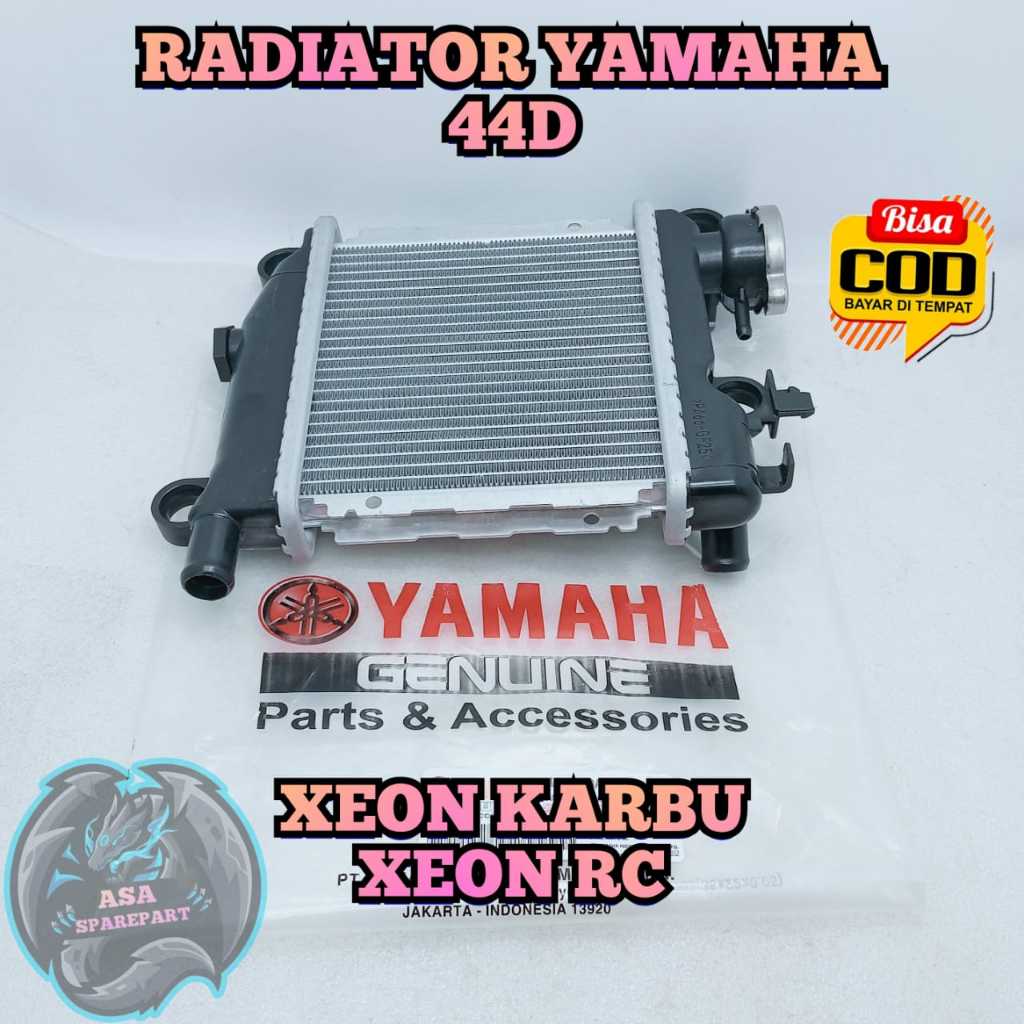 RADIATOR PENDINGIN XEON RC , XEON KARBU MOTOR YAMAHA KUALITAS ASLI ORIGINAL 44D PENDINGIN