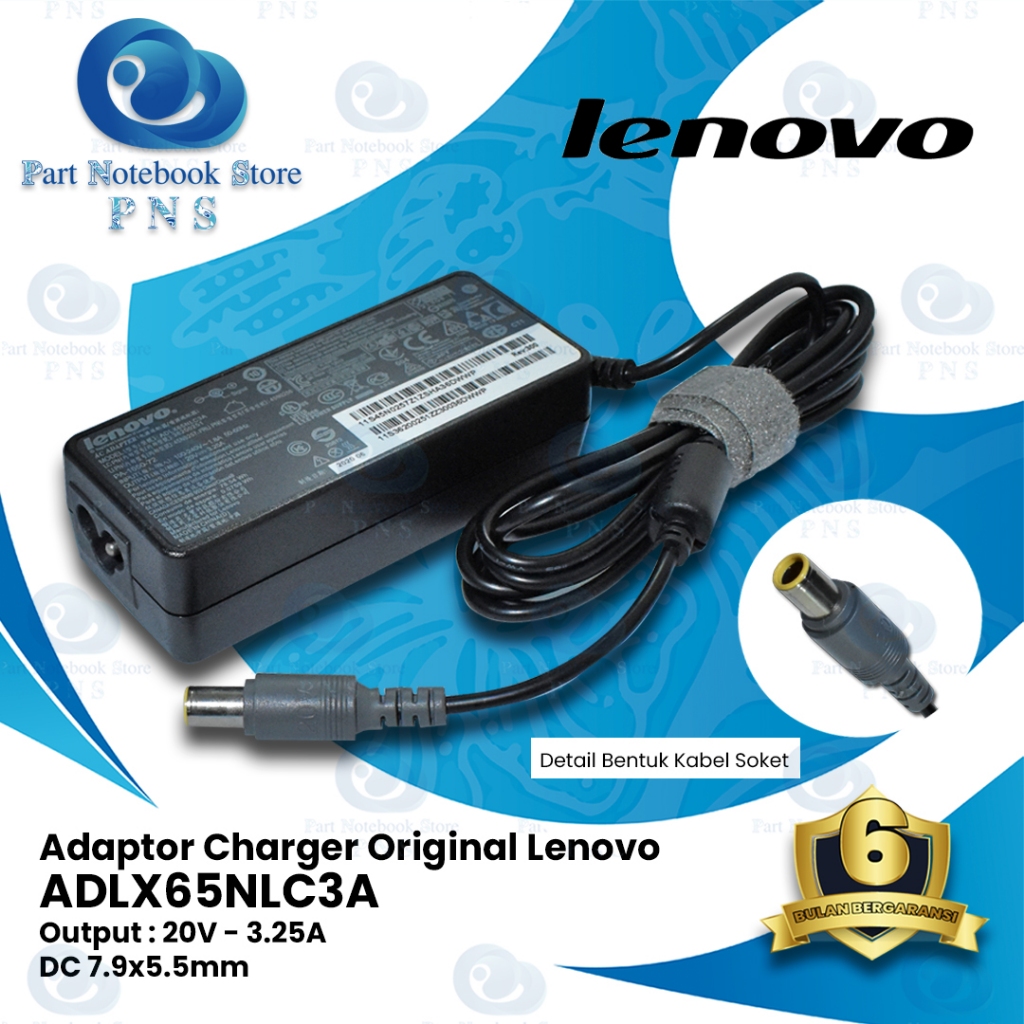 Adaptor Charger lenovo ThinkPad X230 X220 X220I X201 X200 ( 20V-3.25A ) New