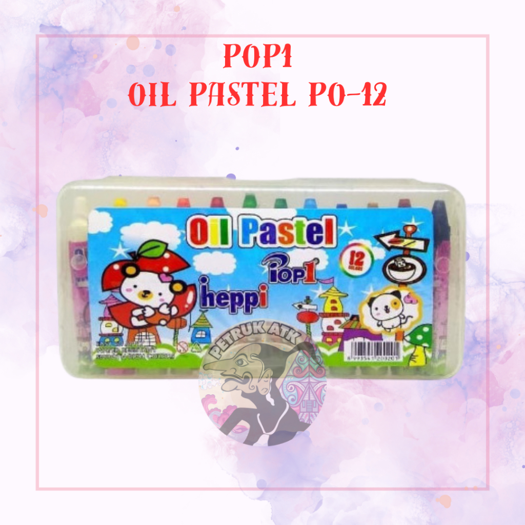

[SET] OIL PASTEL CRAYON 12 WARNA POP1