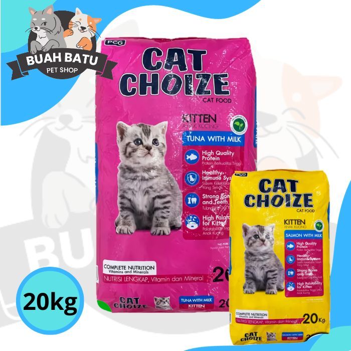 CAT CHOIZE KITTEN 20KG tuna & salmon KHUSUS ekspedisi