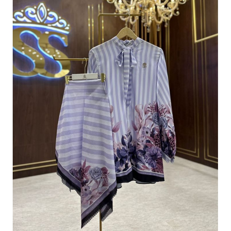 Kemeja Set Hijab Salur by. Shella Saukia