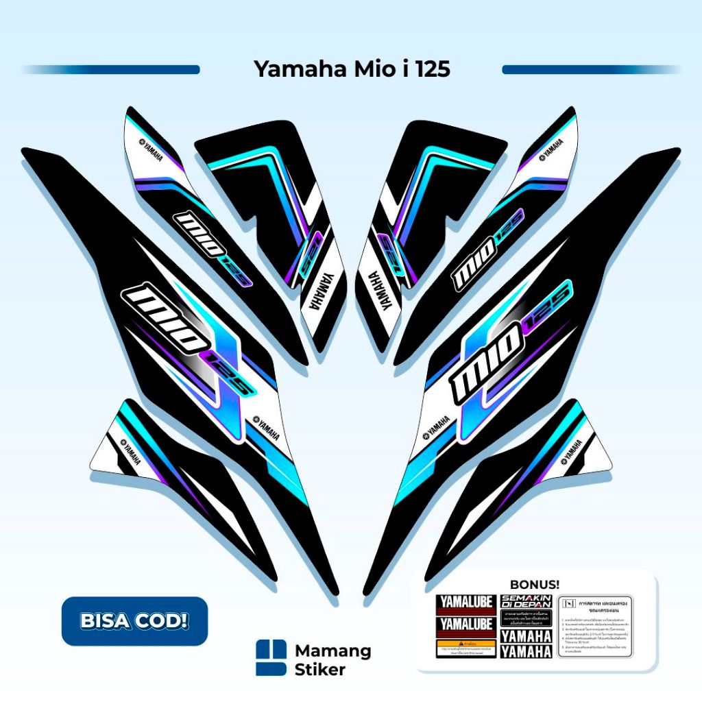 Striping Yamaha Mio M3 Variasi (11) Original Mio i 125 125i Racing 2015 2016 2017 2018 2019 2020 202